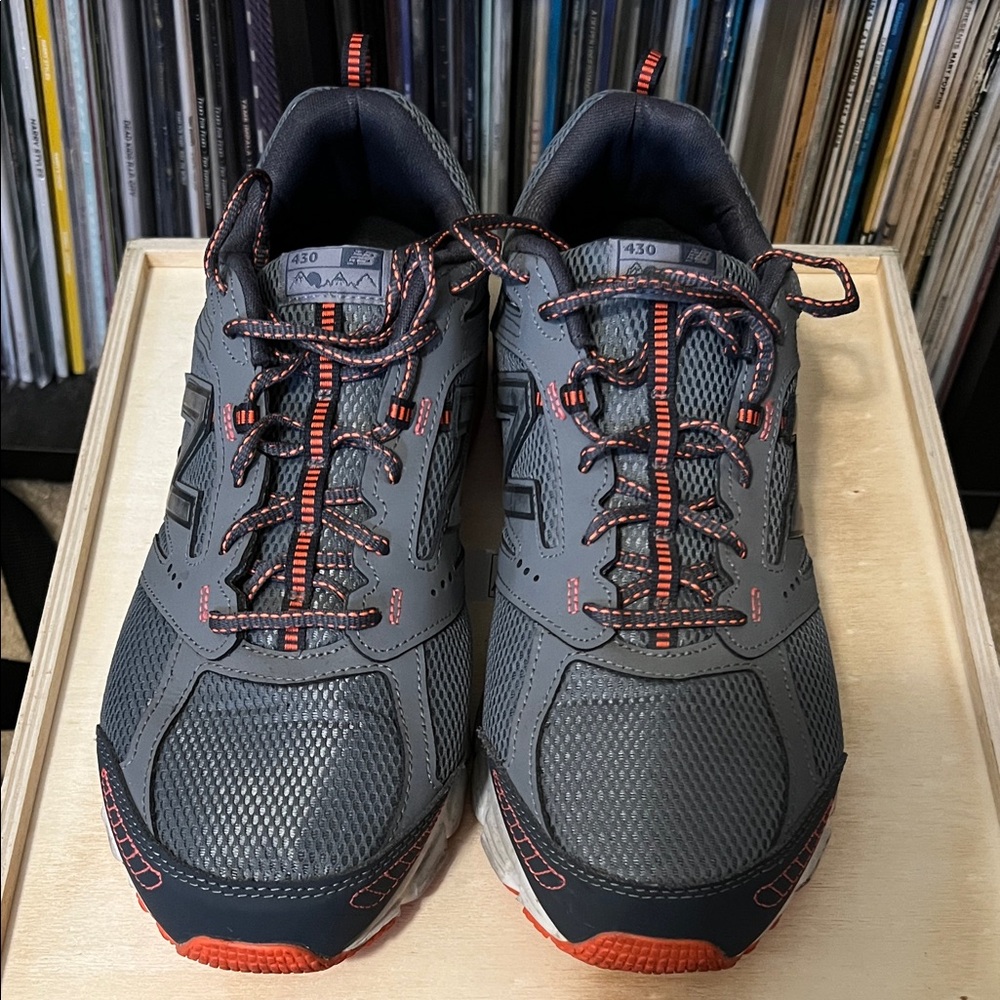 New Balance 430 Gray and Orange Sneakers